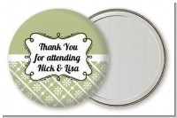 Modern Thatch Olive - Personalized Pocket Mirror Favors