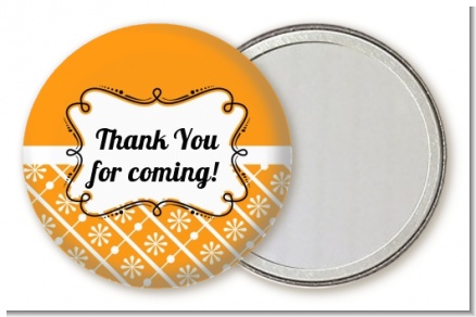 Modern Thatch Orange - Personalized  Pocket Mirror Favors