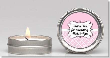 Modern Thatch Pink -  Candle Favors