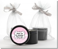 Modern Thatch Pink - Black Candle Tin Favors
