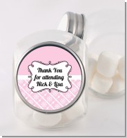 Modern Thatch Pink - Personalized Candy Jar