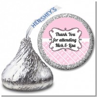 Modern Thatch Pink - Hershey Kiss Sticker Labels