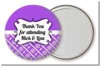 Modern Thatch Purple - Personalized Pocket Mirror Favors