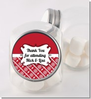 Modern Thatch Red - Personalized Candy Jar