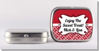 Modern Thatch Red - Personalized Mint Tins