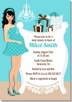 Modern Mommy Crib It's A Boy - Baby Shower Invitations