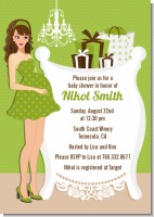 Modern Mommy Crib Neutral - Baby Shower Invitations
