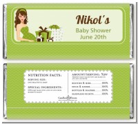 Modern Mommy Crib Neutral - Personalized Baby Shower Candy Bar Wrappers