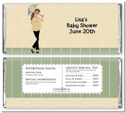 Mod Mom - Personalized Baby Shower Candy Bar Wrappers