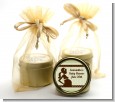 Mommy Silhouette It's a Baby - Baby Shower Gold Tin Candle Favors thumbnail