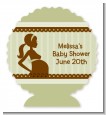 Mommy Silhouette It's a Baby - Personalized Baby Shower Centerpiece Stand thumbnail