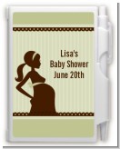 Mommy Silhouette It's a Baby - Baby Shower Personalized Notebook Favor