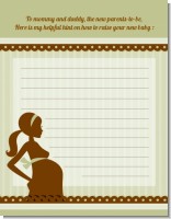 Mommy Silhouette It's a Baby - Baby Shower Notes of Advice