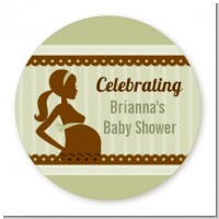 Mommy Silhouette It's a Baby - Personalized Baby Shower Table Confetti