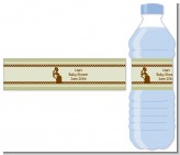 Mommy Silhouette It's a Baby - Personalized Baby Shower Water Bottle Labels