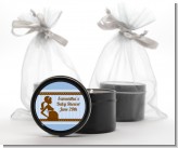 Mommy Silhouette It's a Boy - Baby Shower Black Candle Tin Favors