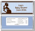 Mommy Silhouette It's a Boy - Personalized Baby Shower Candy Bar Wrappers thumbnail