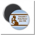 Mommy Silhouette It's a Boy - Personalized Baby Shower Magnet Favors thumbnail