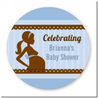 Mommy Silhouette It's a Boy - Personalized Baby Shower Table Confetti