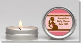 Mommy Silhouette It's a Girl - Baby Shower Candle Favors