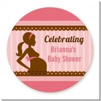 Mommy Silhouette It's a Girl - Personalized Baby Shower Table Confetti