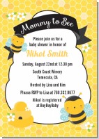 Mommy To Bee - Baby Shower Invitations