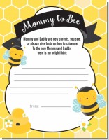 Mommy To Bee - Baby Shower Notes of Advice