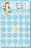 Monkey Boy - Baby Shower Gift Bingo Game Card