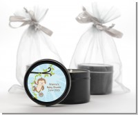 Monkey Boy - Baby Shower Black Candle Tin Favors