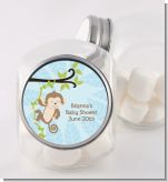 Monkey Boy - Personalized Baby Shower Candy Jar