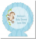 Monkey Boy - Personalized Baby Shower Centerpiece Stand