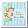 Monkey Boy - Personalized Birthday Party Card Stock Favor Tags thumbnail