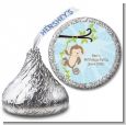 Monkey Boy - Hershey Kiss Baby Shower Sticker Labels thumbnail