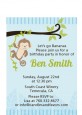 Monkey Boy - Baby Shower Petite Invitations thumbnail