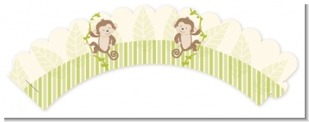 Twin Monkey - Baby Shower Cupcake Wrappers