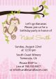 Monkey Girl - Birthday Party Invitations thumbnail