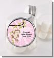 Monkey Girl - Personalized Baby Shower Candy Jar thumbnail