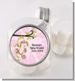 Monkey Girl - Personalized Birthday Party Candy Jar thumbnail