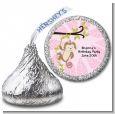 Monkey Girl - Hershey Kiss Baby Shower Sticker Labels thumbnail