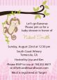 Monkey Girl - Baby Shower Invitations thumbnail