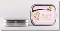 Monkey Girl - Personalized Baby Shower Mint Tins