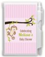Monkey Girl - Baby Shower Personalized Notebook Favor thumbnail