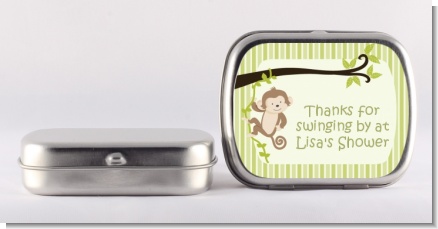 Monkey Neutral - Personalized Baby Shower Mint Tins