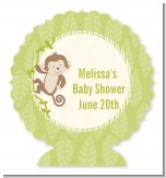 Monkey Neutral - Personalized Baby Shower Centerpiece Stand