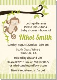 Monkey Neutral - Baby Shower Invitations