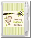 Monkey Neutral - Baby Shower Personalized Notebook Favor