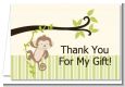 Monkey Neutral - Baby Shower Thank You Cards thumbnail