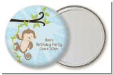 Monkey Boy - Personalized Birthday Party Pocket Mirror Favors