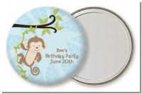 Monkey Boy - Personalized Birthday Party Pocket Mirror Favors