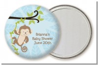 Monkey Boy - Personalized Baby Shower Pocket Mirror Favors